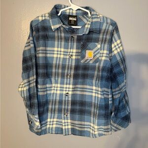 Carhartt Kids Plaid Button-Up Shirt – Size 5